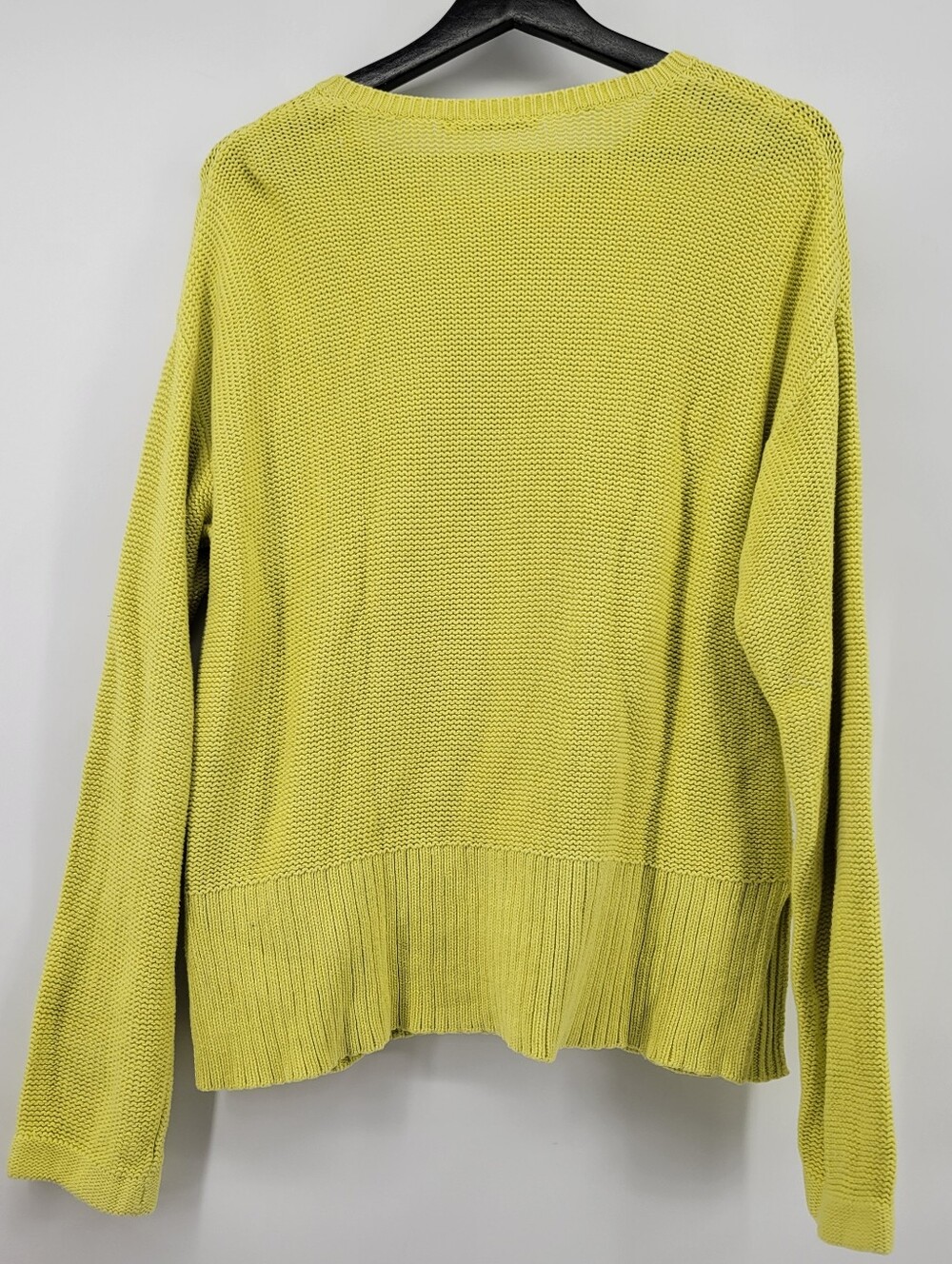 T by Alexander Wang neon yellow oversized crewneck sweater Size Medium - Picture 3 of 5